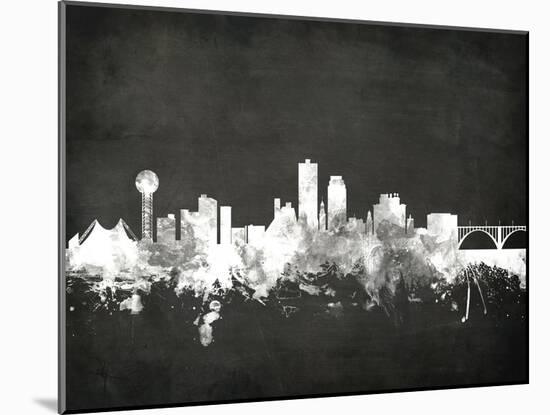 Knoxville Tennessee Skyline-Michael Tompsett-Mounted Art Print