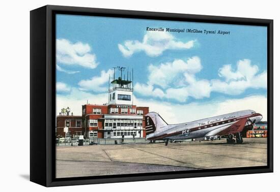Knoxville, Tennessee - View of the Knoxville Municipal (McGhee Tyson) Airport-Lantern Press-Framed Stretched Canvas