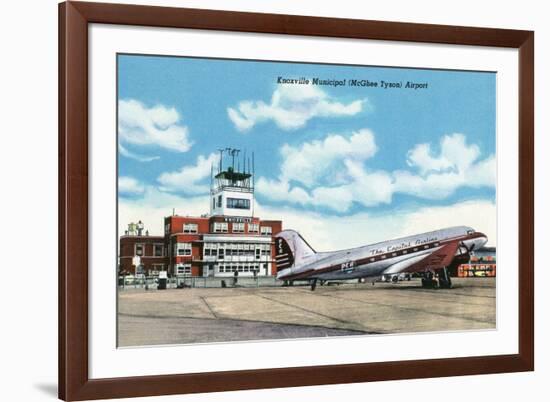 Knoxville, Tennessee - View of the Knoxville Municipal (McGhee Tyson) Airport-Lantern Press-Framed Art Print