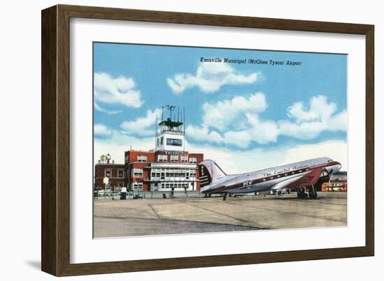 Knoxville, Tennessee - View of the Knoxville Municipal (McGhee Tyson) Airport-Lantern Press-Framed Art Print