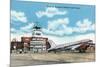 Knoxville, Tennessee - View of the Knoxville Municipal (McGhee Tyson) Airport-Lantern Press-Mounted Premium Giclee Print