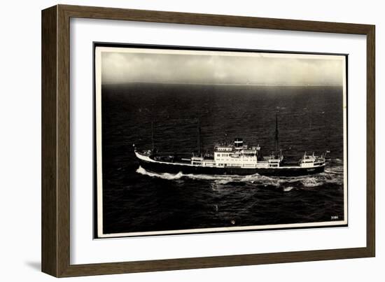 Knsm, M.S. Willemstad, Oranjestad, Dampfschiff-null-Framed Giclee Print