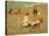 Knucklebones, Walberswick, 1888-89-Philip Wilson Steer-Stretched Canvas