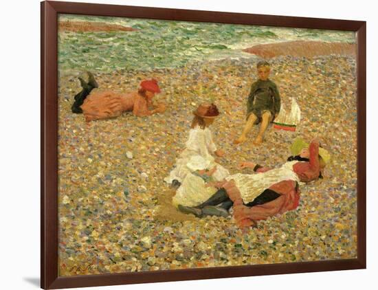 Knucklebones, Walberswick, 1888-89-Philip Wilson Steer-Framed Giclee Print