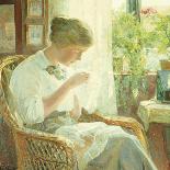 The Seamstress, 1914-Knud Larsen-Giclee Print