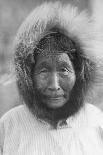 Caribou Eskimo Wearing Snow Glasses Made of Wood, Canada, 1921-24-Knud Rasmussen-Photographic Print