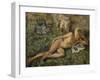 Knut in the grass-Bernhard Dorotheus Folkestad-Framed Giclee Print