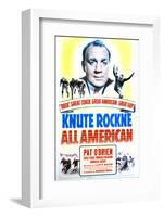 Knute Rockne All American - Movie Poster Reproduction-null-Framed Photo