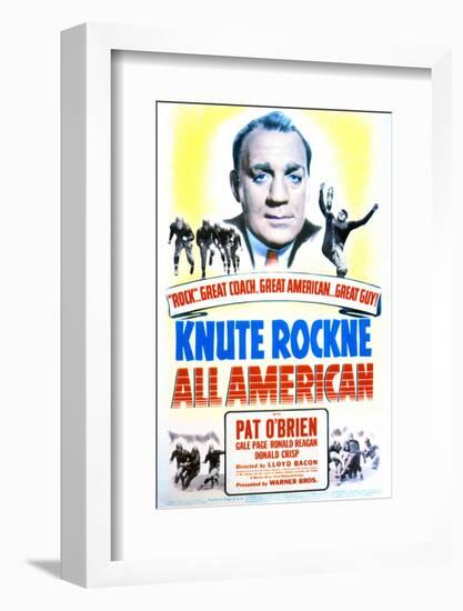 Knute Rockne All American - Movie Poster Reproduction-null-Framed Photo