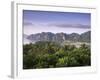 Ko Nok and Ton Sai Village from Ko Nai Viewpoint, Ko Phi Phi, Thailand-Alan Copson-Framed Photographic Print