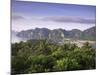 Ko Nok and Ton Sai Village from Ko Nai Viewpoint, Ko Phi Phi, Thailand-Alan Copson-Mounted Photographic Print