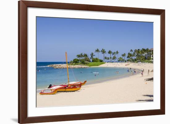 Ko Olina Beach, West Coast, Oahu, Hawaii, United States of America, Pacific-Michael DeFreitas-Framed Photographic Print