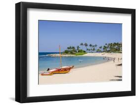 Ko Olina Beach, West Coast, Oahu, Hawaii, United States of America, Pacific-Michael DeFreitas-Framed Premium Photographic Print