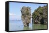 Ko Tapu Limestone Pinnacle Islet. Phang Nga Bay, Thailand, December 2010-Mark Taylor-Framed Stretched Canvas