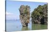 Ko Tapu Limestone Pinnacle Islet. Phang Nga Bay, Thailand, December 2010-Mark Taylor-Stretched Canvas