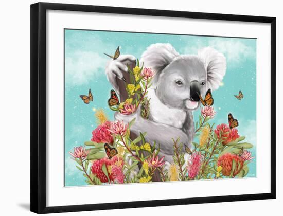 Koala Butterfly-Lilly Perrott-Framed Art Print