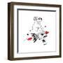 Koala Flying on the Rocket to the Moon-Olga_Angelloz-Framed Art Print