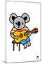 Koala with Guitar-Jane Foster-Mounted Art Print