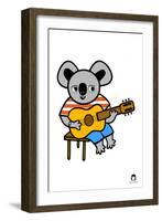 Koala with Guitar-Jane Foster-Framed Art Print