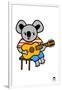 Koala with Guitar-Jane Foster-Framed Art Print