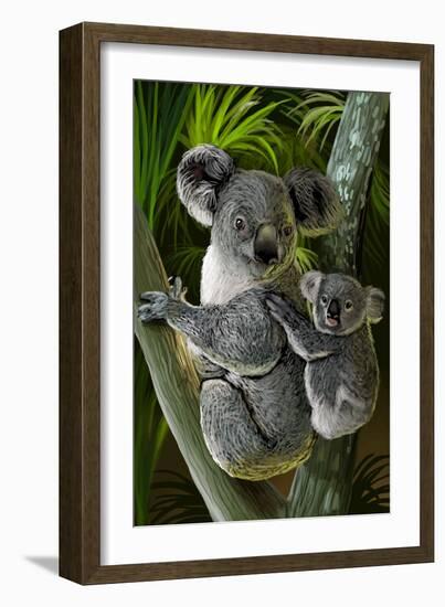 Koala-Lantern Press-Framed Art Print