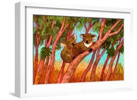 Koalas-John Newcomb-Framed Giclee Print