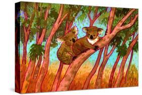 Koalas-John Newcomb-Stretched Canvas