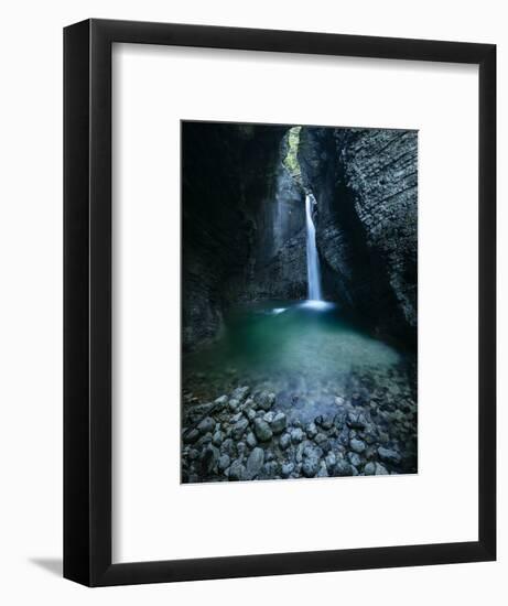 Kobarid waterfall, Kobarid, Caporetto, Gorizia, Triglav National Park, Upper Carniola, Slovenia-Ben Pipe-Framed Photographic Print