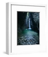 Kobarid waterfall, Kobarid, Caporetto, Gorizia, Triglav National Park, Upper Carniola, Slovenia-Ben Pipe-Framed Photographic Print