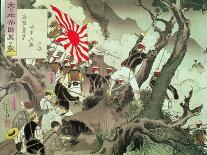 Scene from the Sino-Japanese War in Korea-Kobayachi Kiyochika-Framed Stretched Canvas
