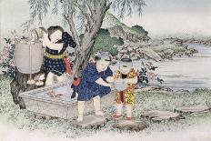 O-Bon Festival from the Series 'Children's Games', 1888-Kobayashi Eitaku-Framed Giclee Print