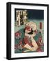 Kobayashi in the Role of Asahina-Toyokuni Utagawa-Framed Art Print