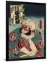 Kobayashi in the Role of Asahina-Toyokuni Utagawa-Framed Art Print