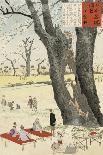 Koganei, Cherry Blossoms from Sketches of Famous Places in Japan, 1896-Kobayashi Kiyochika-Stretched Canvas