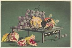 Pomegranates and Grapes, 1879-1881-Kobayashi Kiyochika-Giclee Print