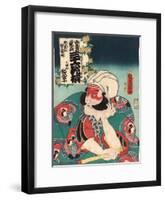 Kobayashi No Asahina-Utagawa Toyokuni-Framed Giclee Print