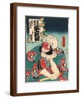 Kobayashi No Asahina-Utagawa Toyokuni-Framed Giclee Print