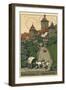 Kobolzeller Tower, Rothenburg, Germany-null-Framed Art Print