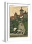 Kobolzeller Tower, Rothenburg, Germany-null-Framed Art Print