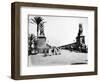 Kobri El Gezira Bridge, Cairo, C.1880-J. Pascal Sebah-Framed Photographic Print