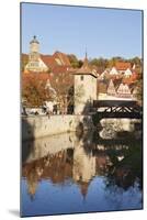 Kocher River and Old Town, Schwaebisch Hall, Hohenlohe, Baden Wurttemberg, Germany, Europe-Markus Lange-Mounted Photographic Print