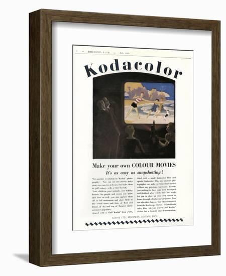 Kodak Advert 1929-null-Framed Art Print