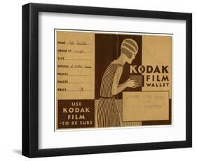 Kodak Film Wallet for Photographs and Negatives 1939-null-Framed Art Print