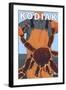 Kodiak, Alaska - Alaskan King Crab-Lantern Press-Framed Art Print