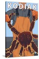 Kodiak, Alaska - Alaskan King Crab-Lantern Press-Stretched Canvas