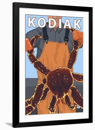 Kodiak, Alaska - Alaskan King Crab-Lantern Press-Framed Art Print