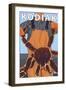 Kodiak, Alaska - Alaskan King Crab-Lantern Press-Framed Art Print