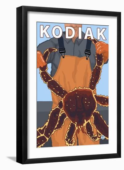 Kodiak, Alaska - Alaskan King Crab-Lantern Press-Framed Art Print