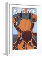 Kodiak, Alaska - Alaskan King Crab-Lantern Press-Framed Art Print