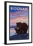 Kodiak, Alaska - Bear and Cub, c.2009-Lantern Press-Framed Art Print